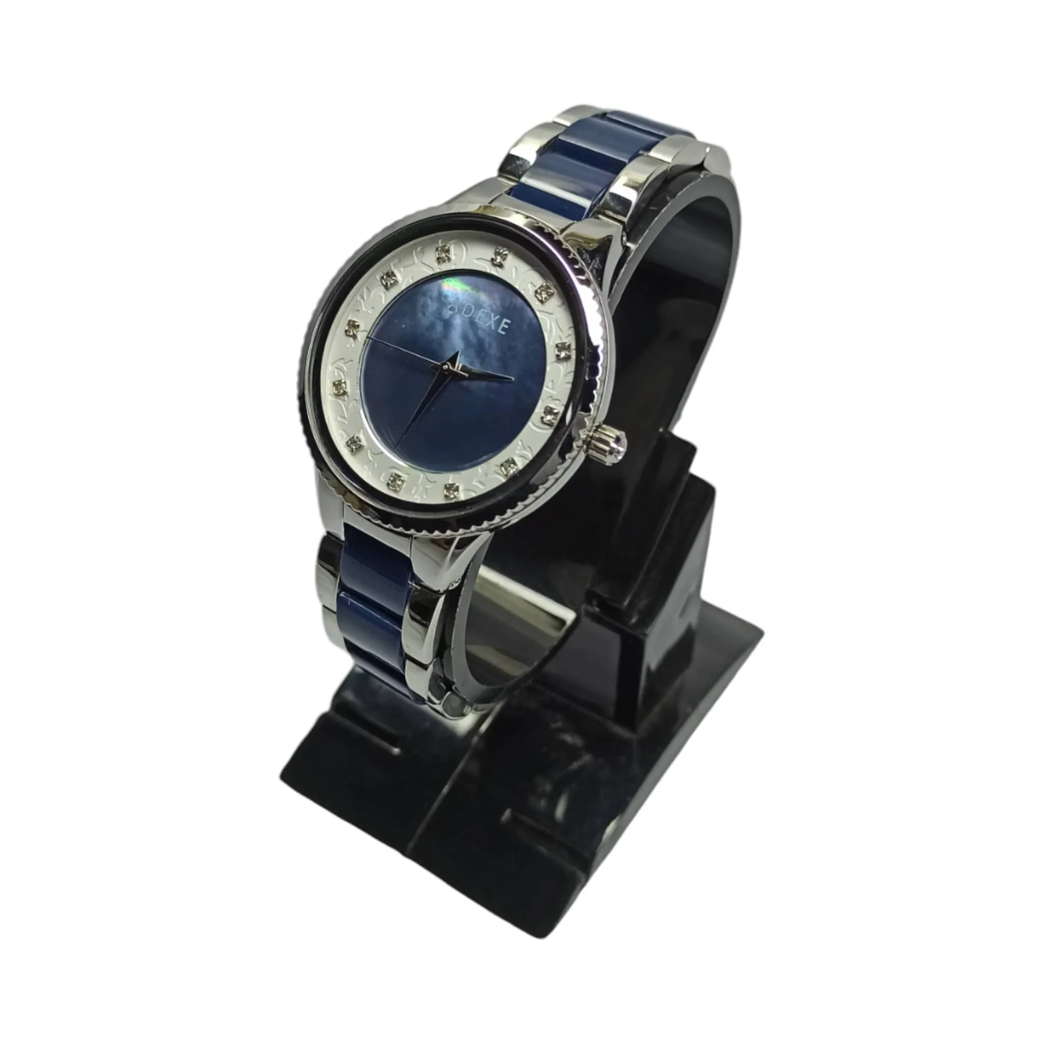 Adexe - Original - Quartz - Silver/Blue - 38mm - Women's Watch