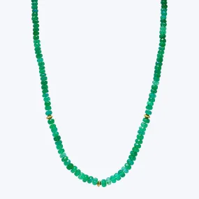 Boheme Green Opal Beaded Necklace