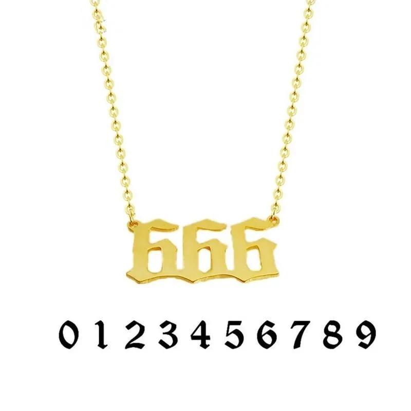Custom Number Necklace -Custom Year, Date, Number, Code