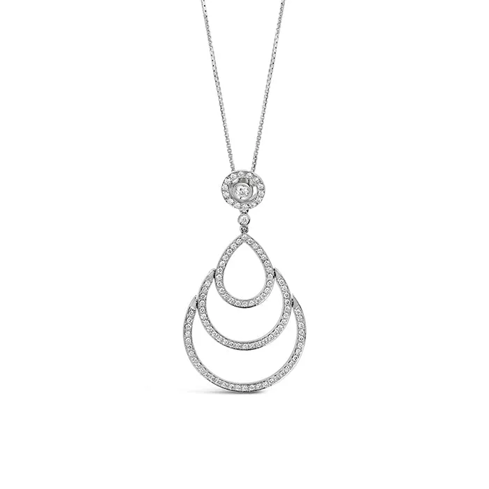 Damiani Diamond Teardrop Pendant