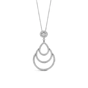 Damiani Diamond Teardrop Pendant