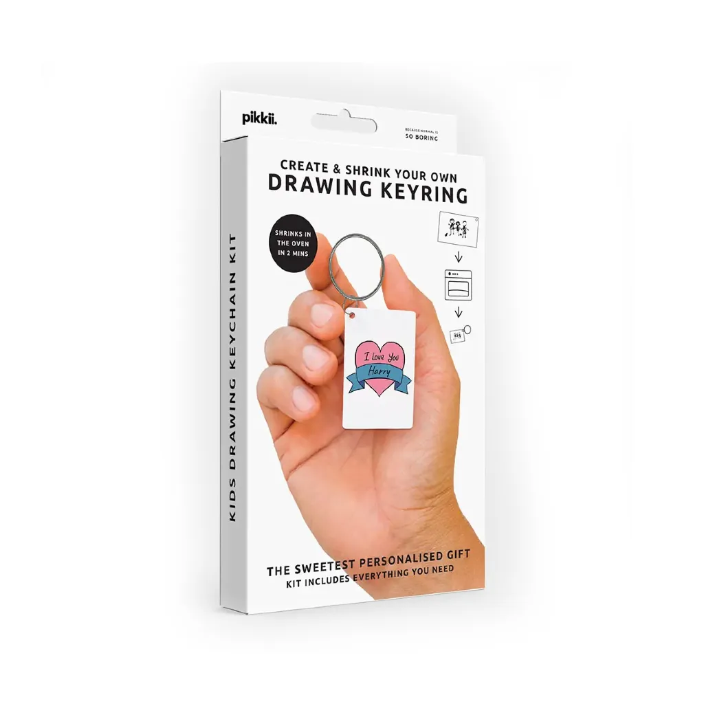 Drawing Shrink Keyring DIY Personalized Keychain Craft Kit