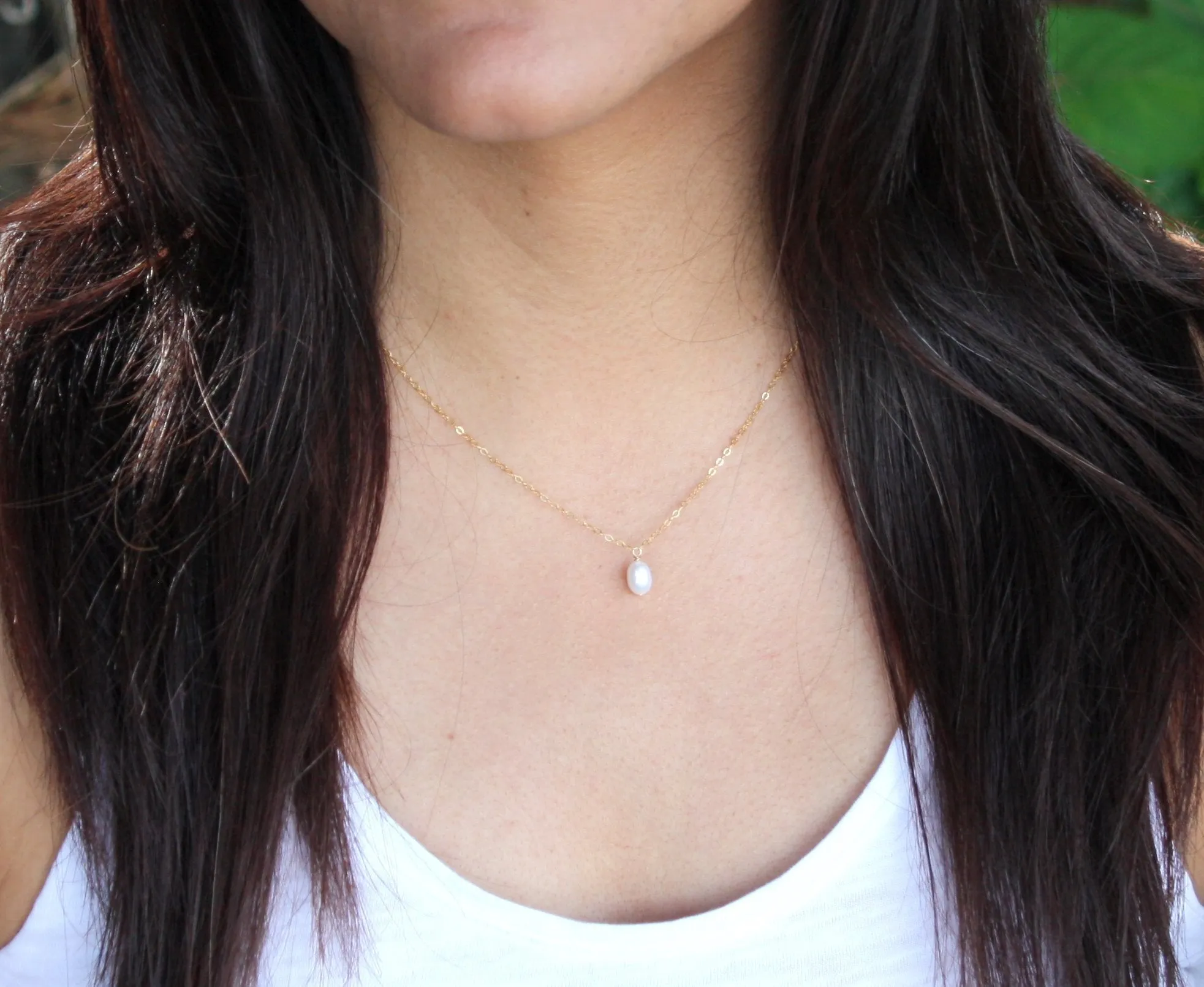 Garnet Small Pendant Necklace