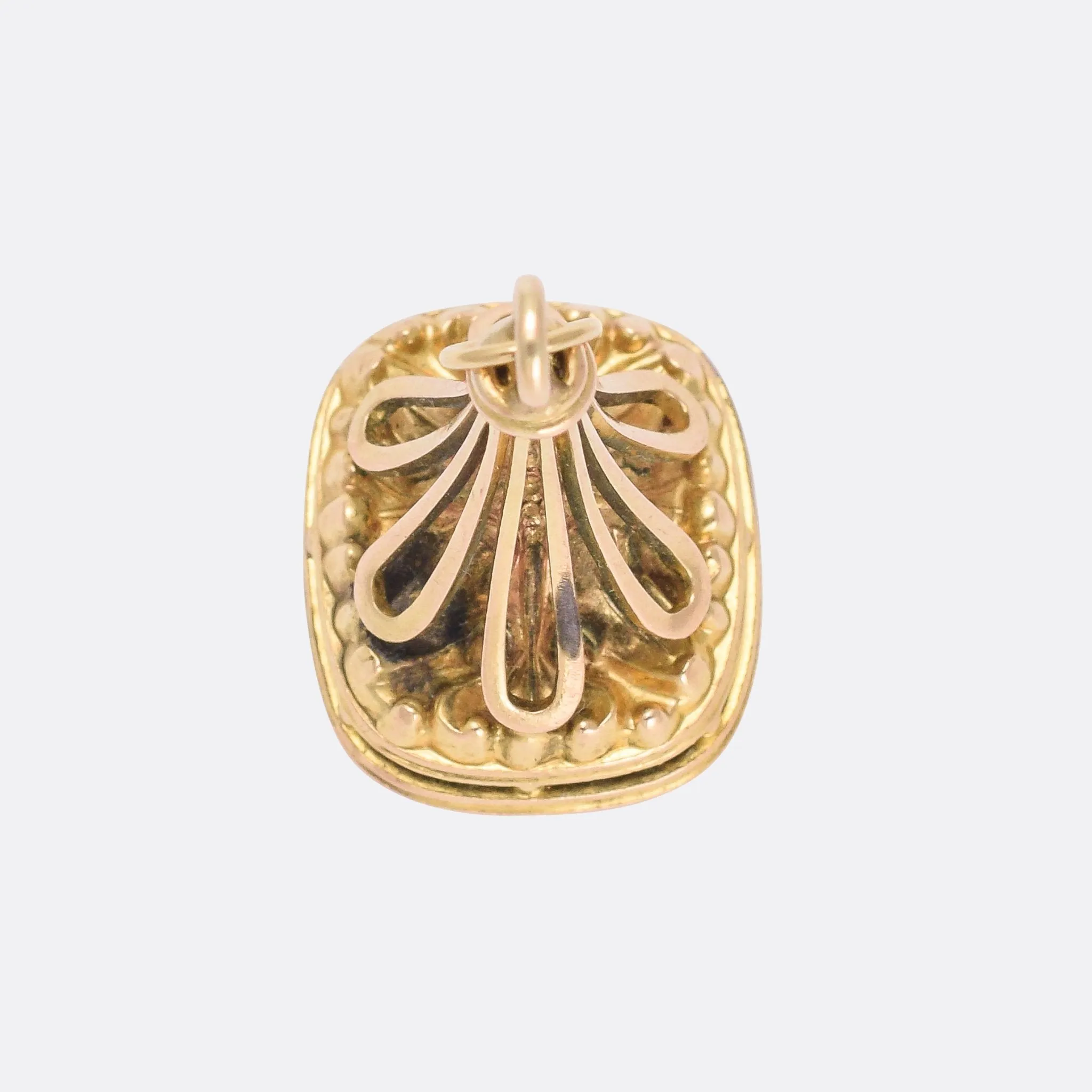 Georgian 15k Gold Falcon Intaglio Seal Fob