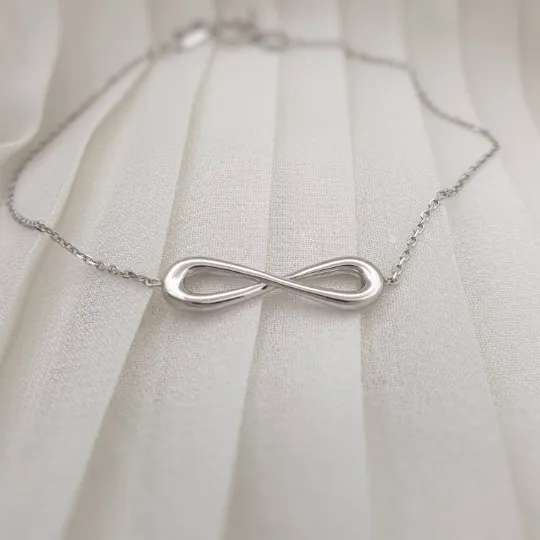 Infinity simple gold bracelet