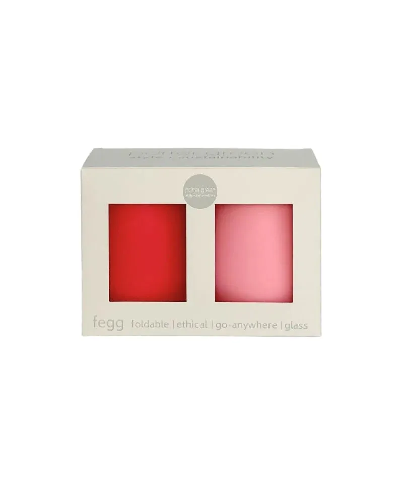 Porter Green Fegg Silicone Glasses - Cherry   Blush