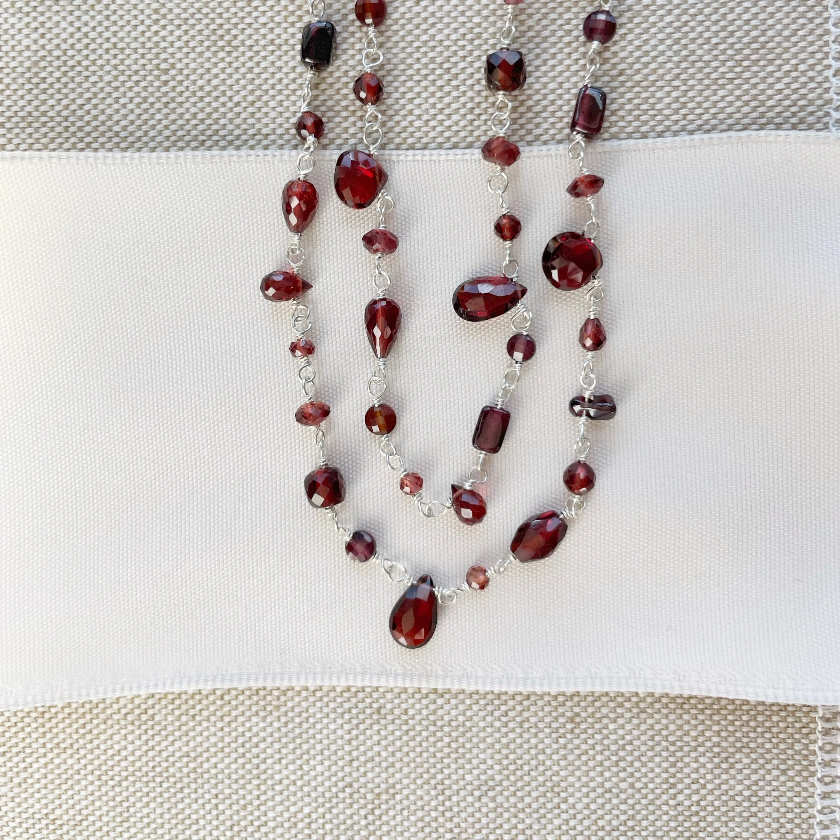 "Poppy Garnet" Necklace