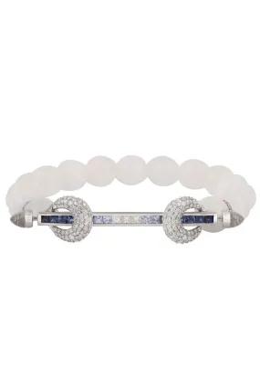 Rainbow Moonstone Blue Chakra Bracelet