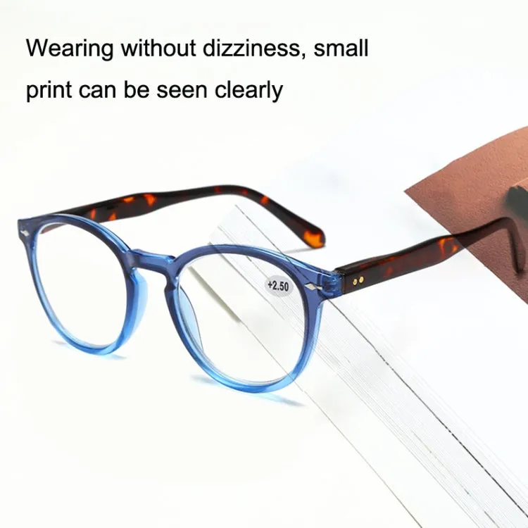 Retro Flexible Durable Portability HD Presbyopic Glasses  400(Yellow)