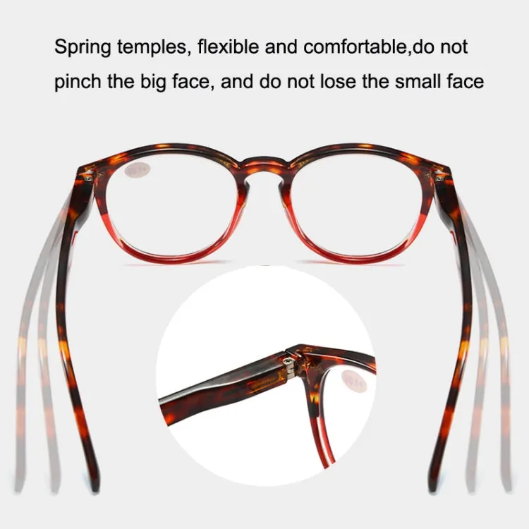 Retro Flexible Durable Portability HD Presbyopic Glasses  400(Yellow)