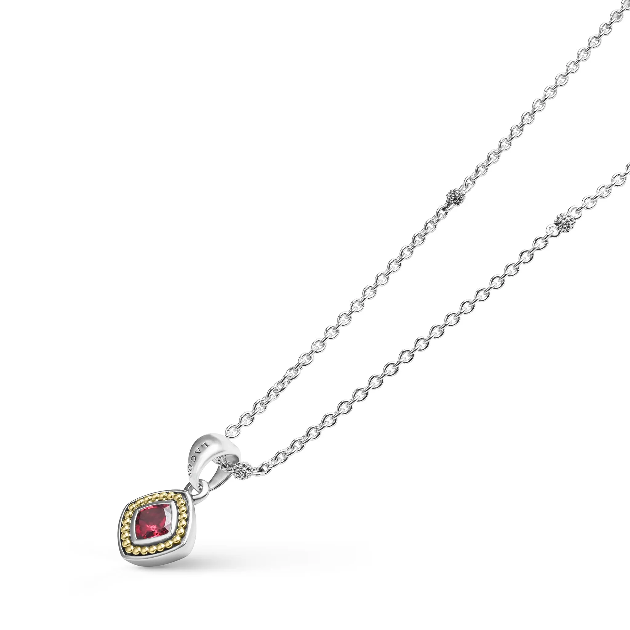Rhodolite Garnet Pendant Necklace
