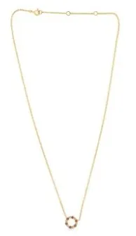 Roman Jules - 14Y Rd Bezel Set Ruby and Diamond Necklace