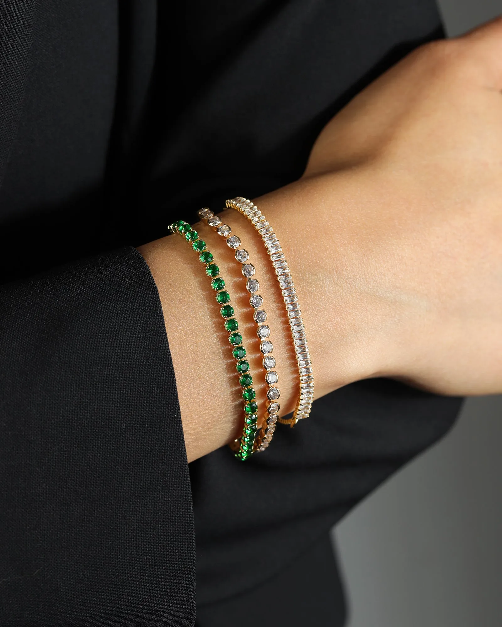Round CZ Pull Bracelet