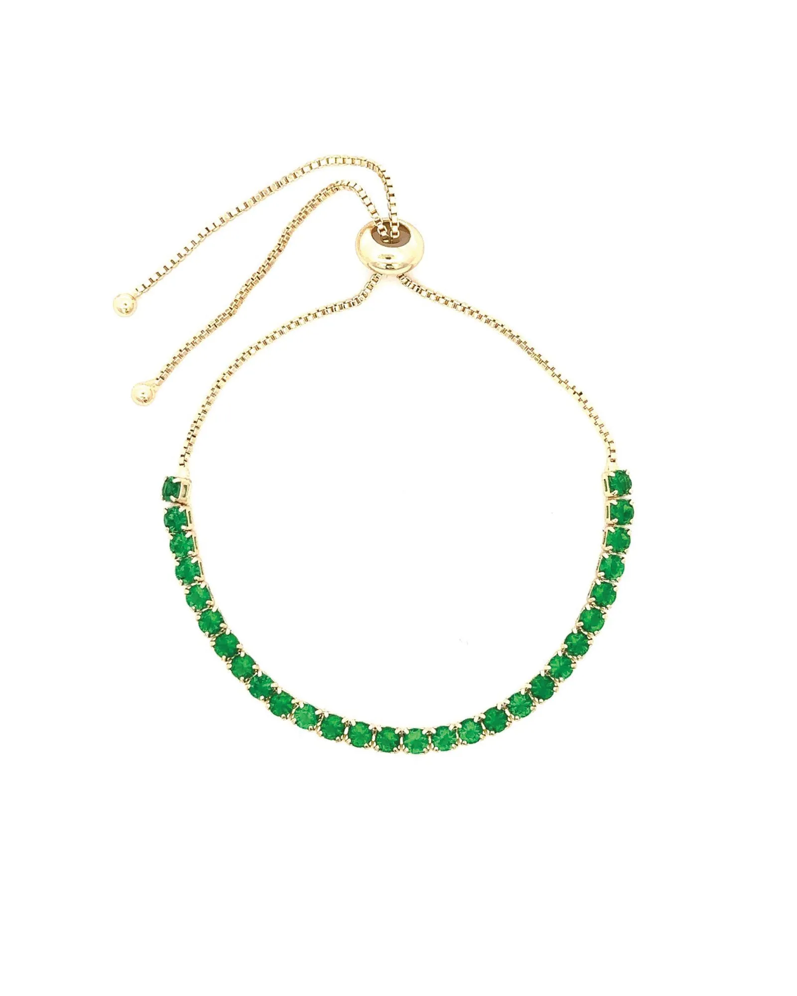 Round CZ Pull Bracelet