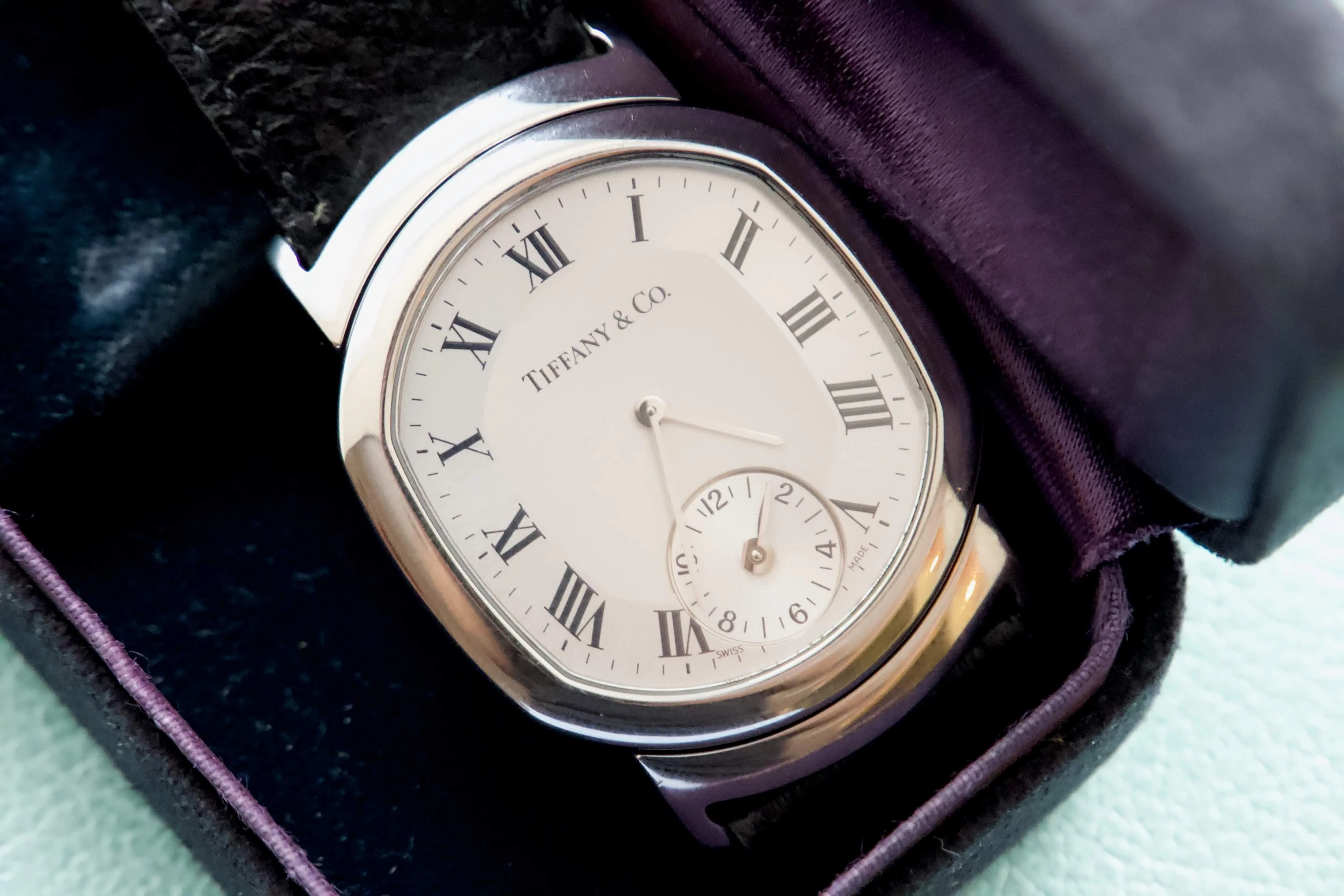 SOLD OUT: Tiffany and Co Reverso GMT Steel Mens or Ladies watch Original Box
