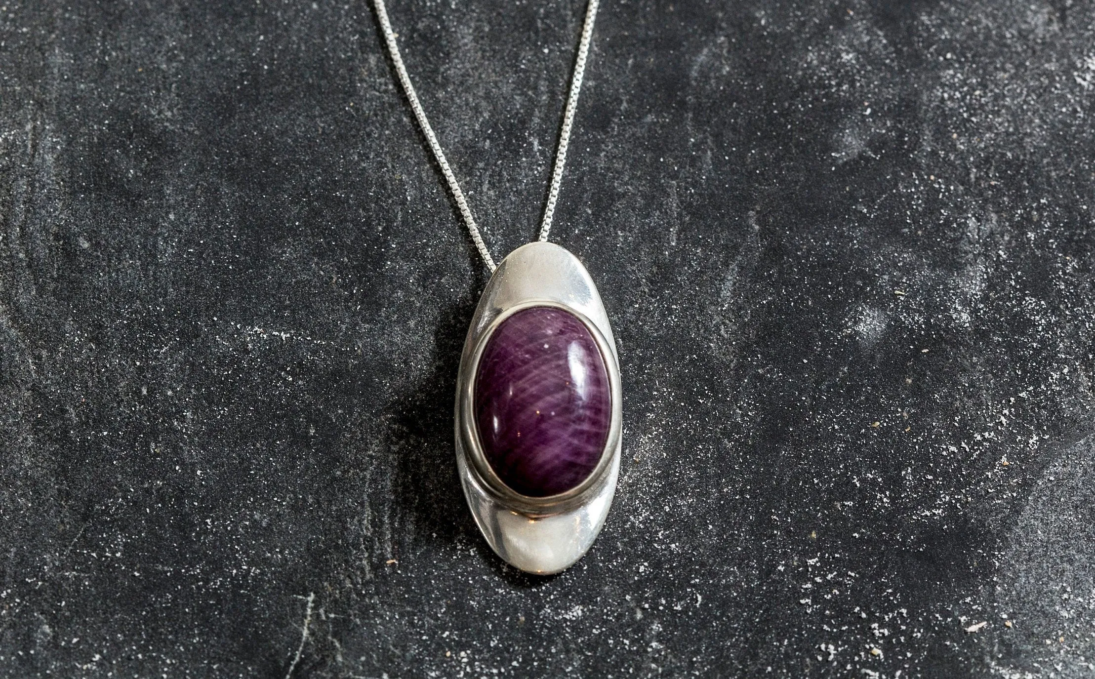Statement Ruby Necklace - Real Ruby Pendant - Vintage Ruby Necklace