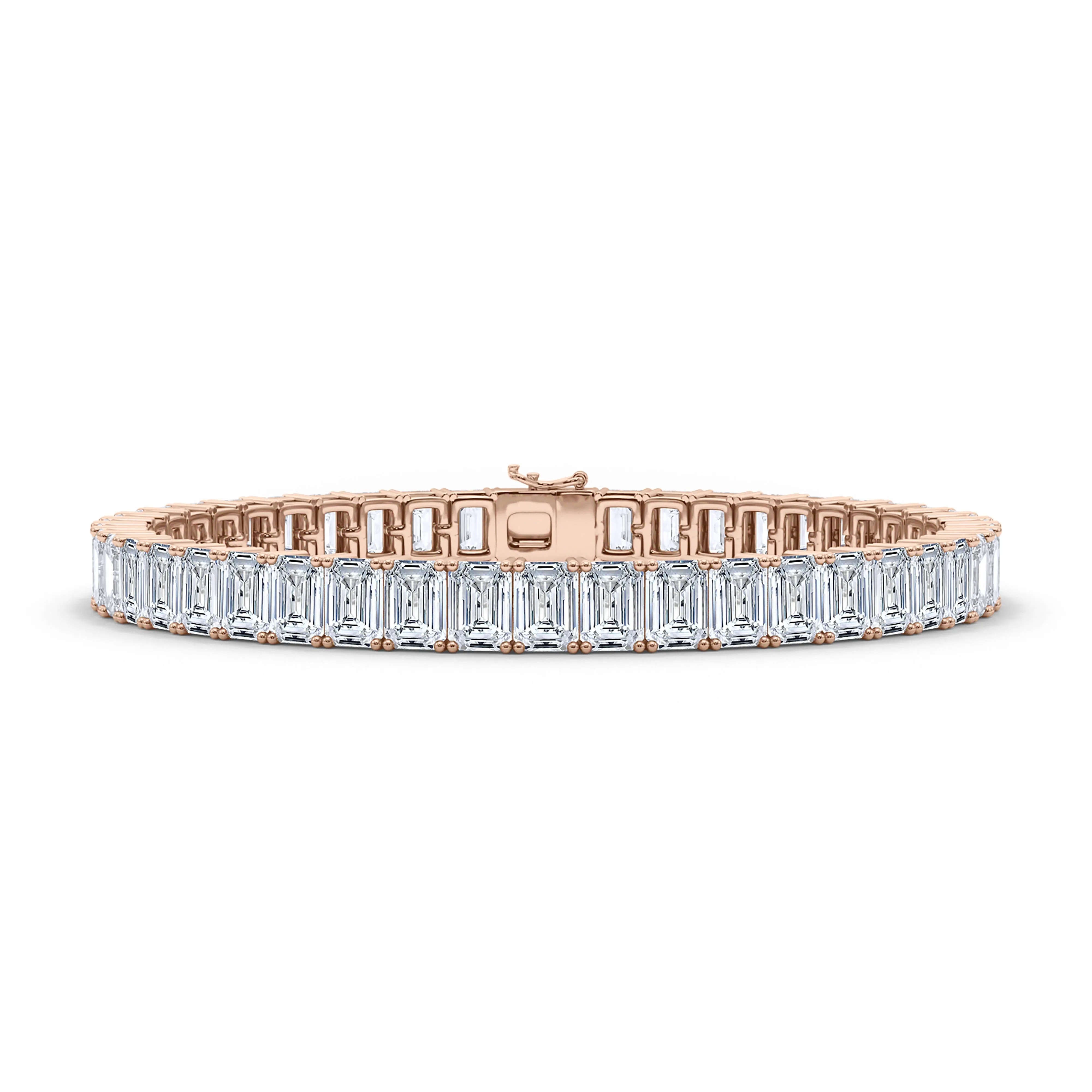 Vertical Set Emerald Tennis Bracelet