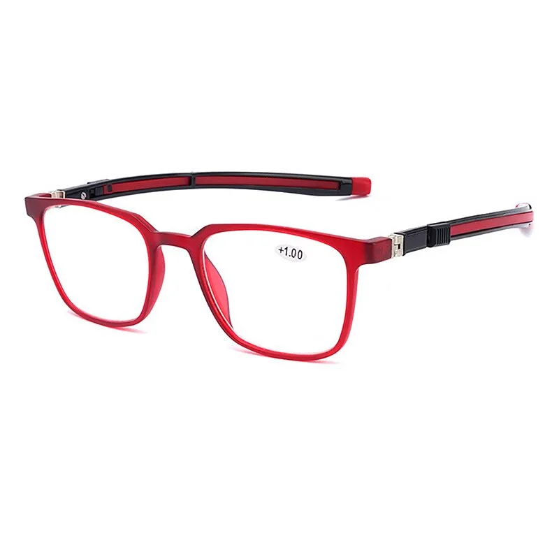 Yimaruili Unisex Full Rim Acrylic Frame Presbyopic Reading Glasses Anti Blue Light Lenses TR809-2